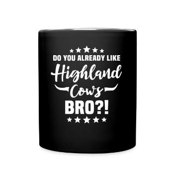 Highland cattle - Full Colour Mug - black - Front