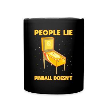 Les gens mentent Le flipper n’a pas de flipper Arcade - Mug uni - noir - Devant