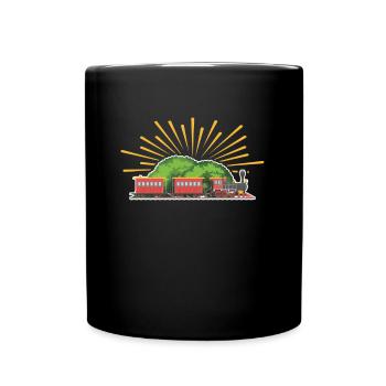 Model railway G gauge - Full Colour Mug - black - Front