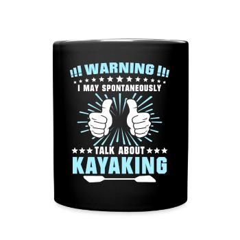 Kayak Kayaking - Tasse einfarbig - Schwarz - Vorne