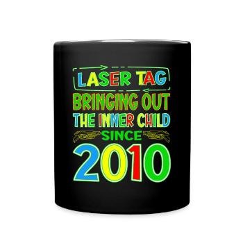 Laser Tag faisant ressortir l’enfant intérieur des années - Mug uni - noir - Devant