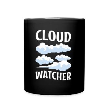 Cloud Watcher - Full Colour Mug - black - Front
