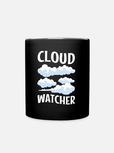 Cloud Watcher - Tasse einfarbig - Schwarz