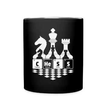 Chess - Chess Chess Periodic Table - Full Colour Mug - black - Front
