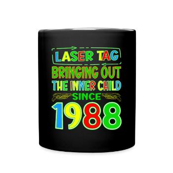 Laser Tag faisant ressortir l’enfant intérieur des années - Mug uni - noir - Devant