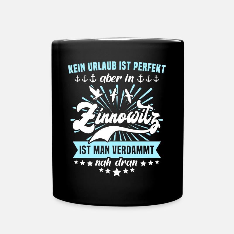 Zinnowitz Sprüche Zinnowitzer - Tasse einfarbig - Schwarz