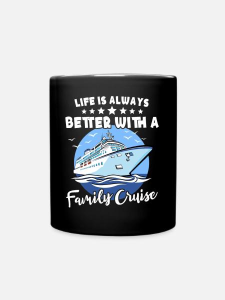 Cruise Family Cruise - Full Colour Mug - black