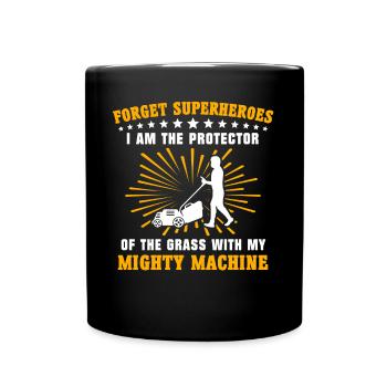 Tondeuses à gazon Tonte de pelouse - Mug uni - noir - Devant