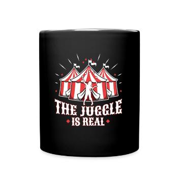 Le jonglage est réel - Mug uni - noir - Devant