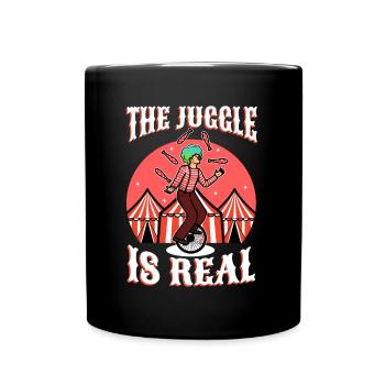 Le jonglage est réel - Mug uni - noir - Devant