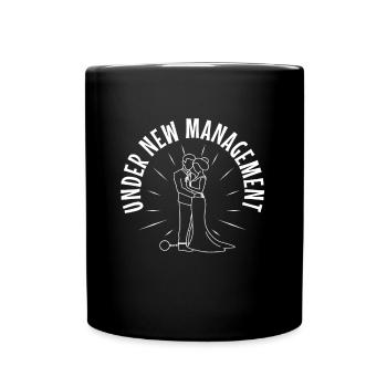 Under New Management groom - Full Colour Mug - black - Front