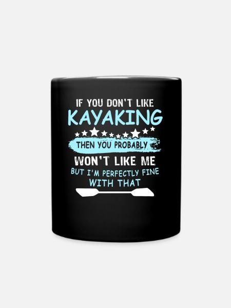 Kayaking - Tasse einfarbig - Schwarz