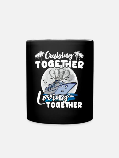 Cruise Love Honeymoon - Full Colour Mug - black