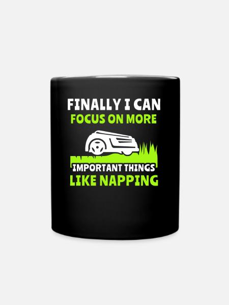 Robotic lawn mower Robot lawn mower - Full Colour Mug - black