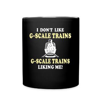 Gartenbahn Garteneisenbahn Spur G - Tasse einfarbig - Schwarz - Vorne