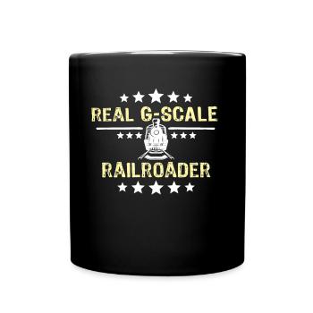 Gartenbahn Garteneisenbahn Spur G - Tasse einfarbig - Schwarz - Vorne