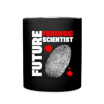 Future Forensic Scientist Analyst Crime Lab Gift - Tasse einfarbig - Schwarz - Vorne