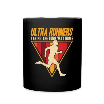 Coureur d’ultramarathon Ultramarathon Trail Running Ges - Mug uni - noir - Devant