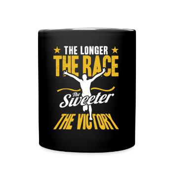 Ultramarathon Trailrunning Marathonläufer Geschenk - Tasse einfarbig - Schwarz - Vorne