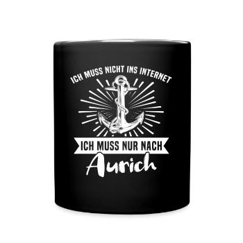 Aurich Auricher - Tasse einfarbig - Schwarz - Vorne
