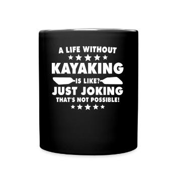 Kayak - Mug uni - noir - Devant