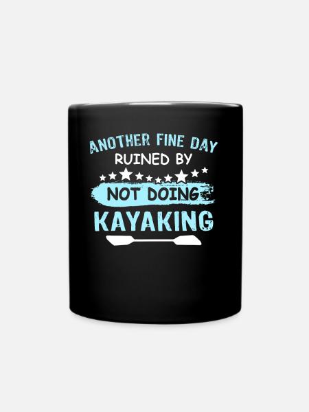 Kayaking - Tasse einfarbig - Schwarz