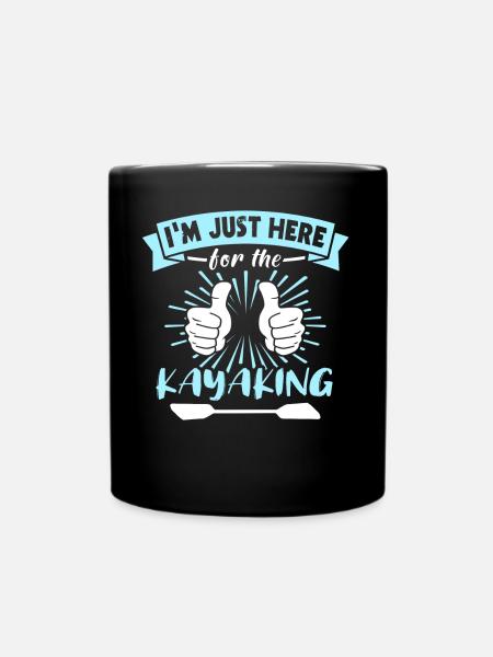 Kayaking - Tasse einfarbig - Schwarz