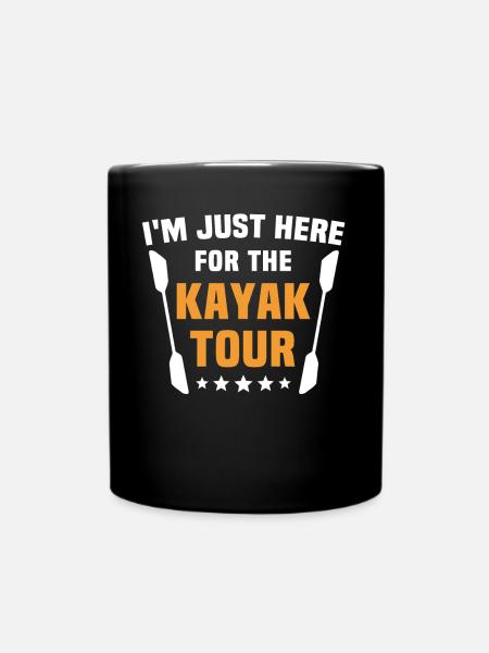Kayaking - Tasse einfarbig - Schwarz
