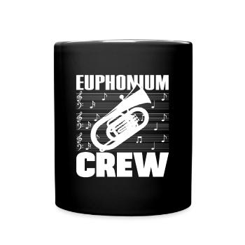 Euphonium Crew Baritone Bass Gifts - Full Colour Mug - black - Front