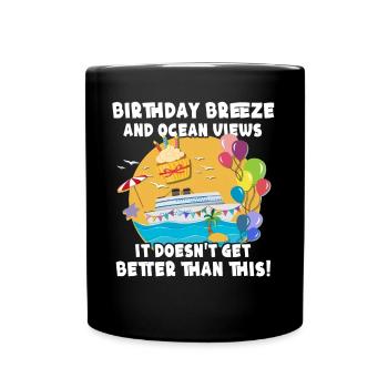 Croisière anniversaire Croisière d’anniversaire - Mug uni - noir - Devant