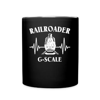 Chemin de fer de jardin ECG Écartement G - Mug uni - noir - Devant