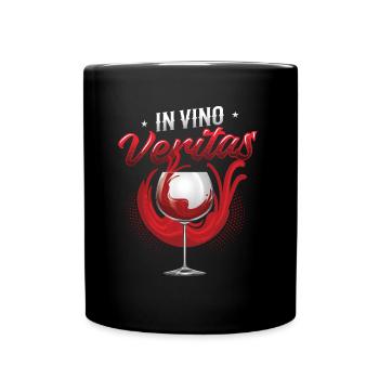 In Vino Veritas, amateurs de vin, dégustation de vin - Mug uni - noir - Devant