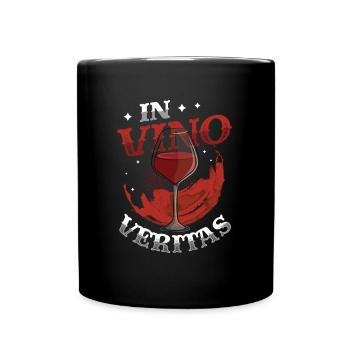 In Vino Veritas, amateurs de vin, dégustation de vin - Mug uni - noir - Devant