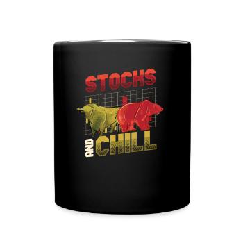 Actions et refroidir, acheter - Mug uni - noir - Devant