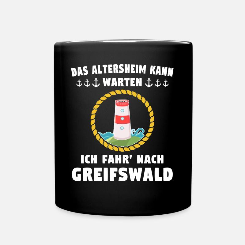 Greifswald Sprüche Greifswalder Spruch - Tasse einfarbig - Schwarz