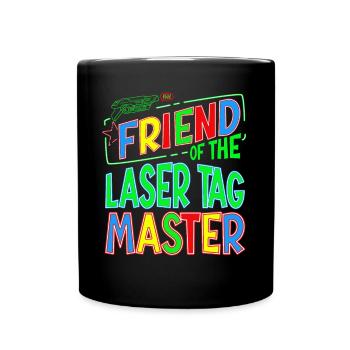 Buddy Friend Of the Laser Tag Birthday Boy Player - Full Colour Mug - black - Front