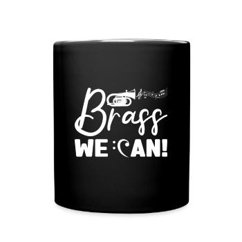Brass We Can Baritone Horn Player Gifts - Full Colour Mug - black - Front