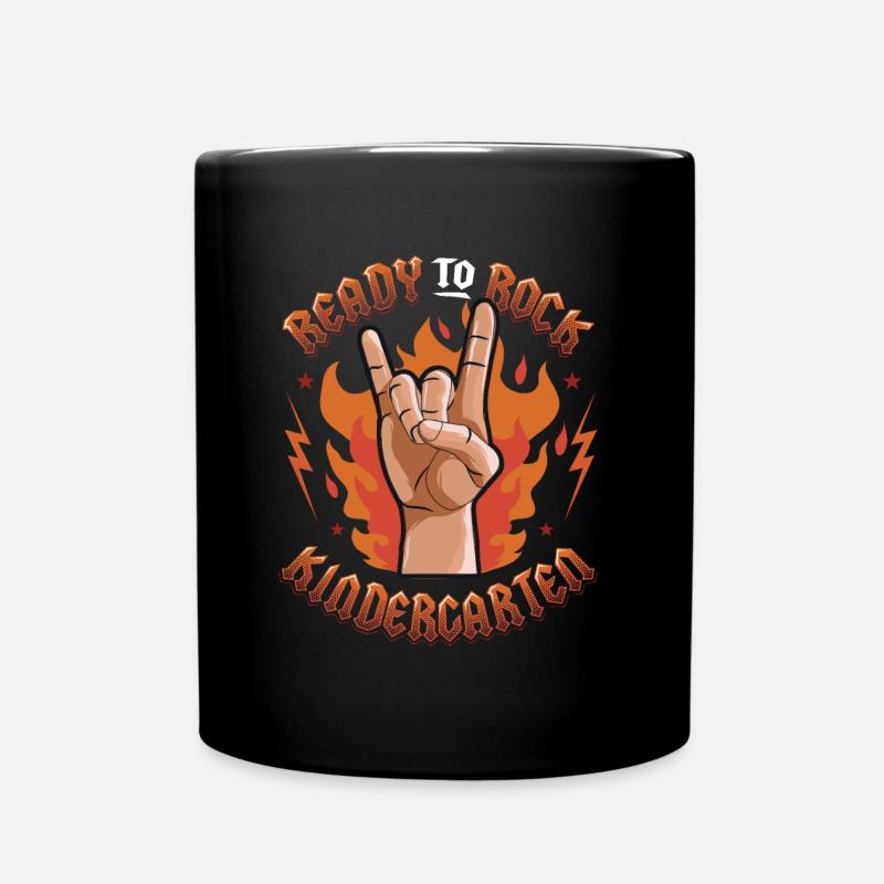 Jardin d’enfants Ready To Rock, premier jour - Mug uni - noir