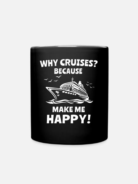Cruise Cruise Travel Cruise Ship - Full Colour Mug - black