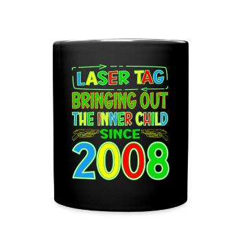 Laser Tag faisant ressortir l’enfant intérieur des années - Mug uni - noir - Devant