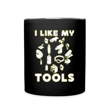 I Like My Tools Welding Gift Idea - Full Colour Mug - black - Front