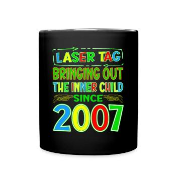 Laser Tag faisant ressortir l’enfant intérieur des années - Mug uni - noir - Devant