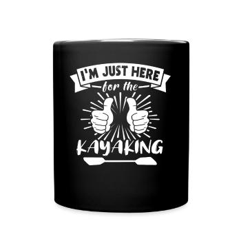 Kayaking Kayaker Kayak - Full Colour Mug - black - Front