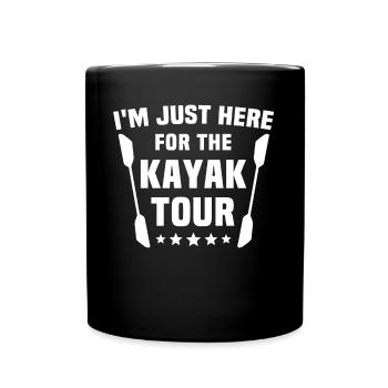 Kayaking Kayaker Kayak - Full Colour Mug - black - Front