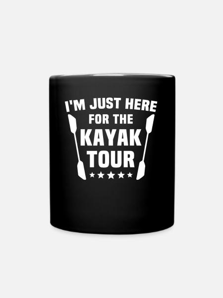 Kayaking Kayaker Kayak - Full Colour Mug - black