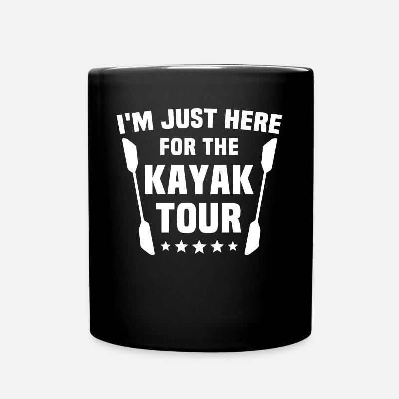 Kayaking Kayaker Kayak - Full Colour Mug - black