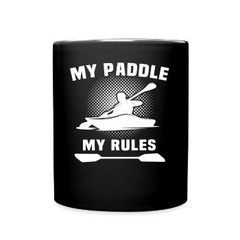 Kayaking Kayaker Kayak - Full Colour Mug - black - Front