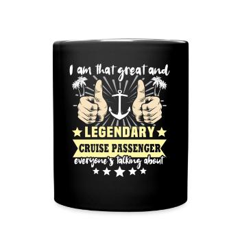 Croisière en bateau de croisière - Mug uni - noir - Devant