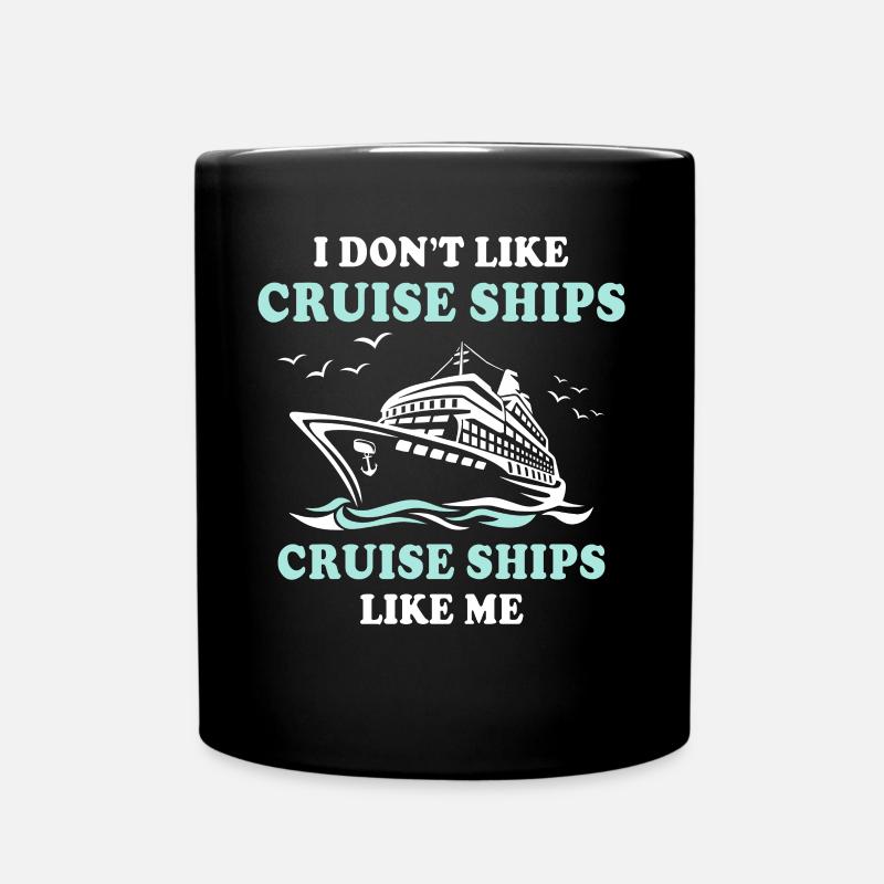 Cruise Ship Cruise - Full Colour Mug - black