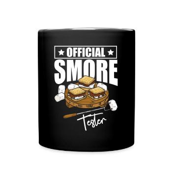 Official Smore Tester - Tasse einfarbig - Schwarz - Vorne